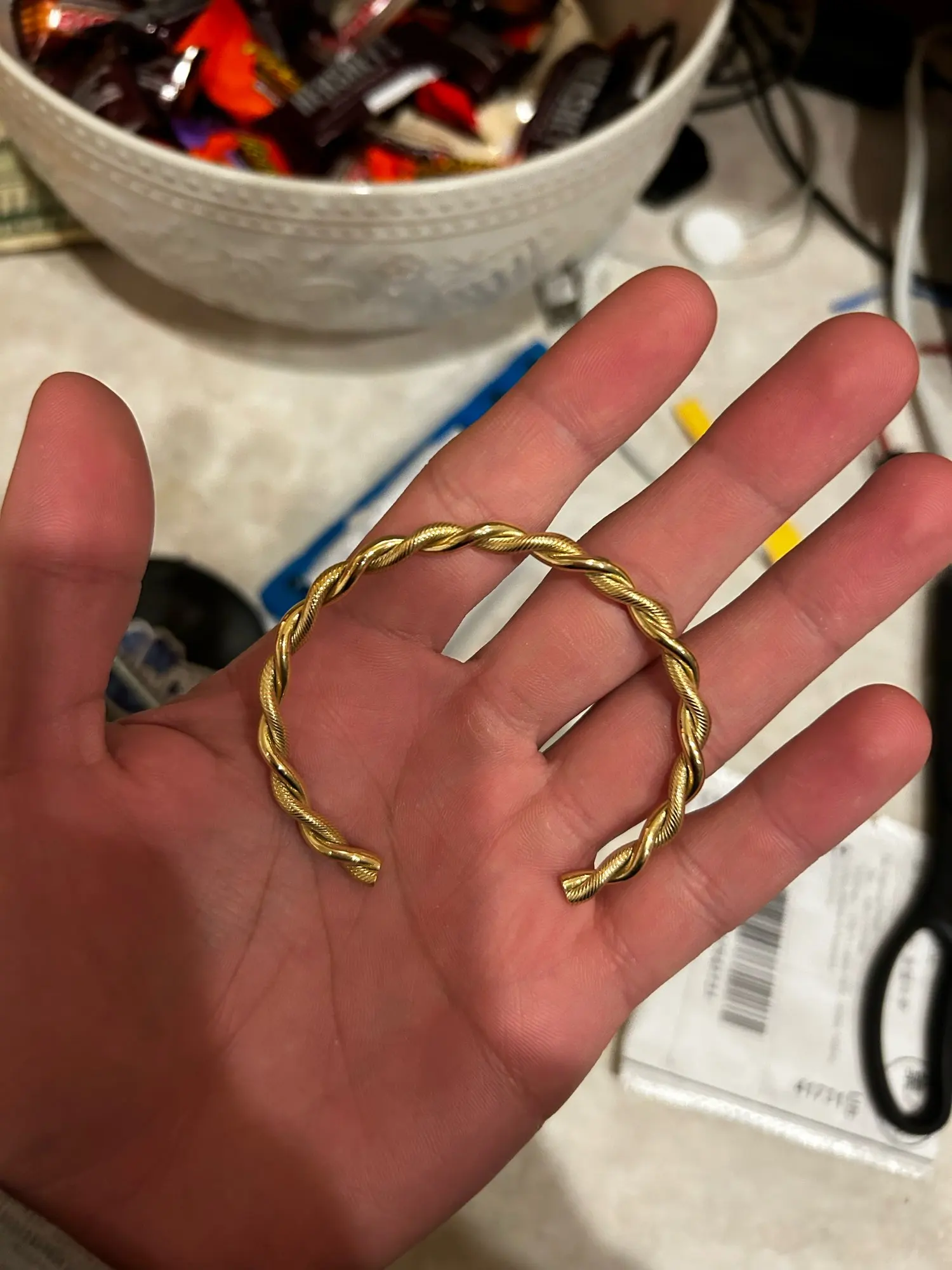 Twisted Gold Bracelet